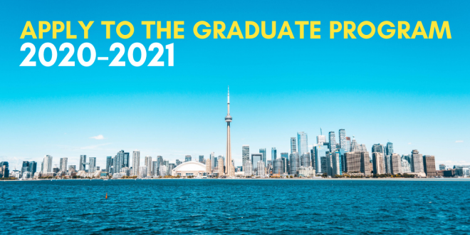 Apply now for the 2020-21 graduate program
