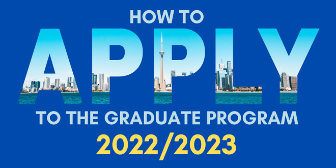 How to apply to the graduate program 2022-2023