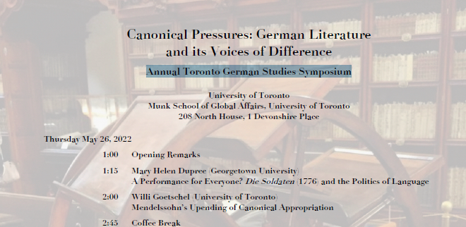 Annual Toronto German Studies Symposium