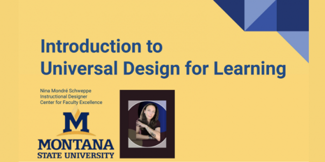 Introduction to Universal Design for Learning