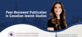 Miriam Borden’s new peer-reviewed publication in Canadian Jewish Studies