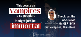 First-Year Vampire Course GER194 Spotlighted on A&S News