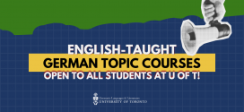 Topic Courses Taught in English 2025-26